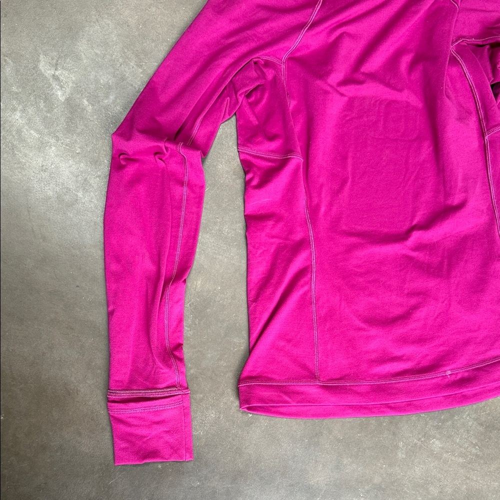 Lululemon It’s Rulu Run Long Sleeve Thumbholes Pink Women- size 4 - Picture 5 of 8
